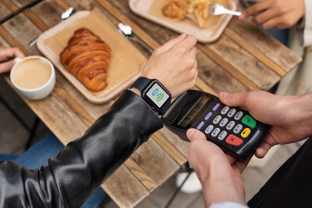 Person paying using nfc technology 23