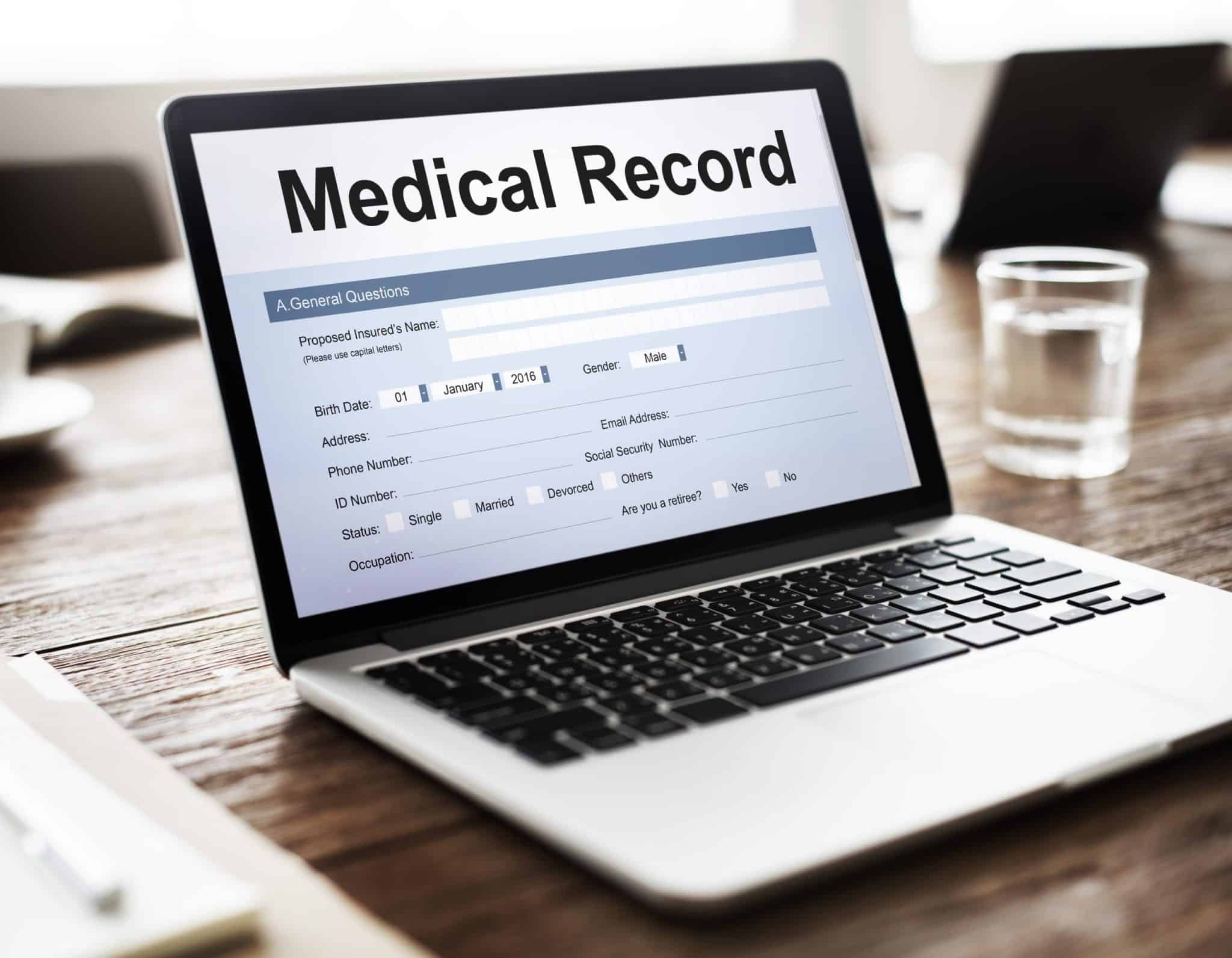 HIPAA compliant medical record