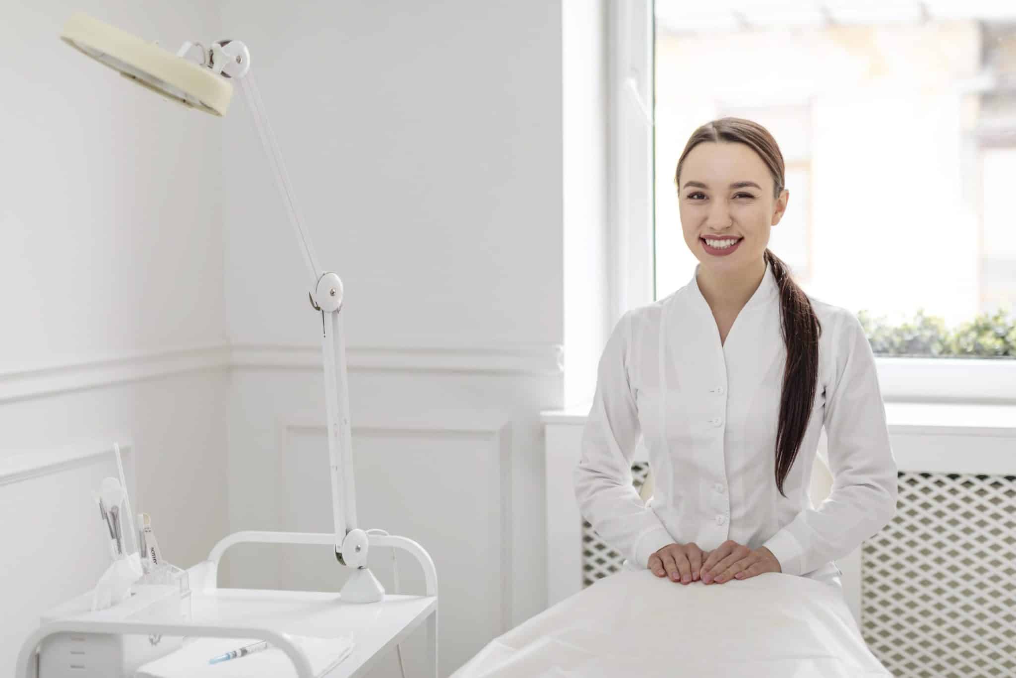 Beautician at an aesthetics business